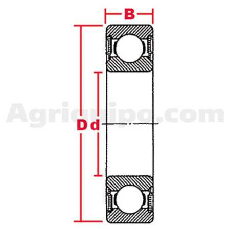 Rodamiento de pto | Deutz (KHD) 2