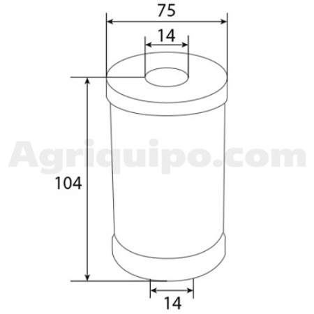 Filtro de combustible | INT Harvester 2