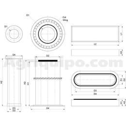 Filtro de aire interior