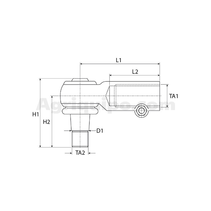 Rótula de cilindro de dirección | Massey Ferguson