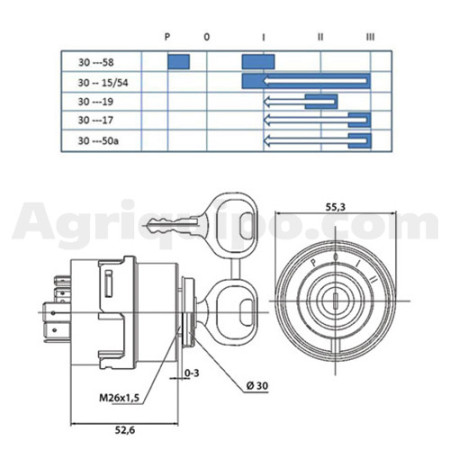Interruptor de encendido | Case-IH 2