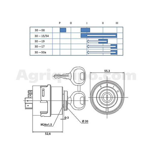 Interruptor de encendido | Case-IH