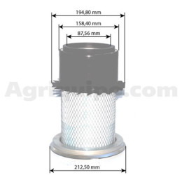 Filtro de aire exterior | Case-IH
