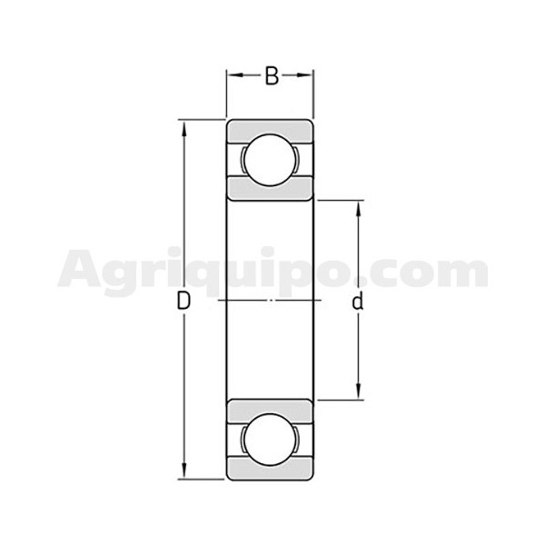 Rodamientos rigidos de bolas - 1 hilera | John Deere