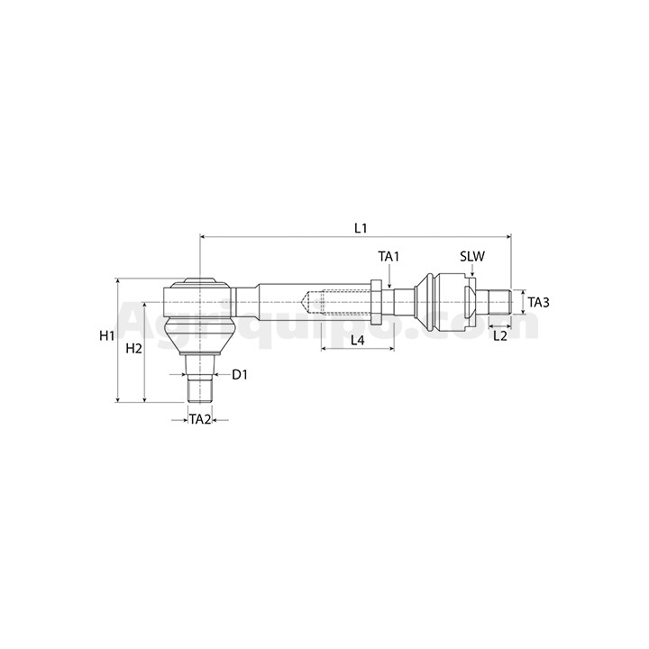 Rotula de dirección + rotula axial | CNH