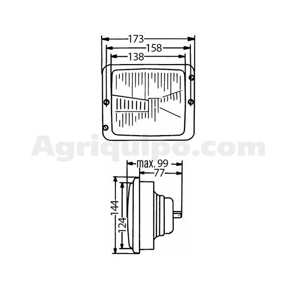 Faro optico | Case-IH