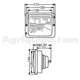 Faro optico | Case-IH